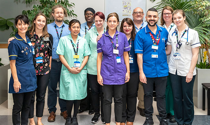 Our patients experiencing gold standard end of life care on four award-winning wards